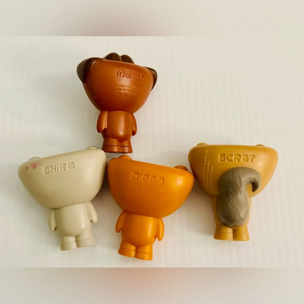 Ice Age Continental Drift McDonalds Mini Action Figure Toy Lot Scrat Shira Manny